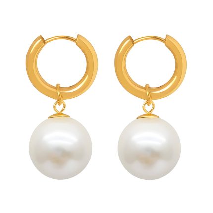 Earrings, 18K Gold Plated Steel - UK Jewellery Store Glimza