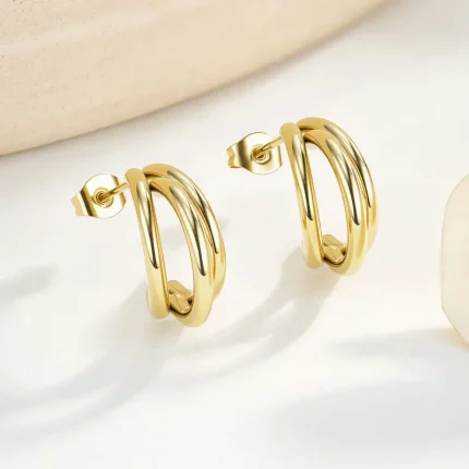 Gold Plated Earrings Huddersfield - Glimza Jewellery