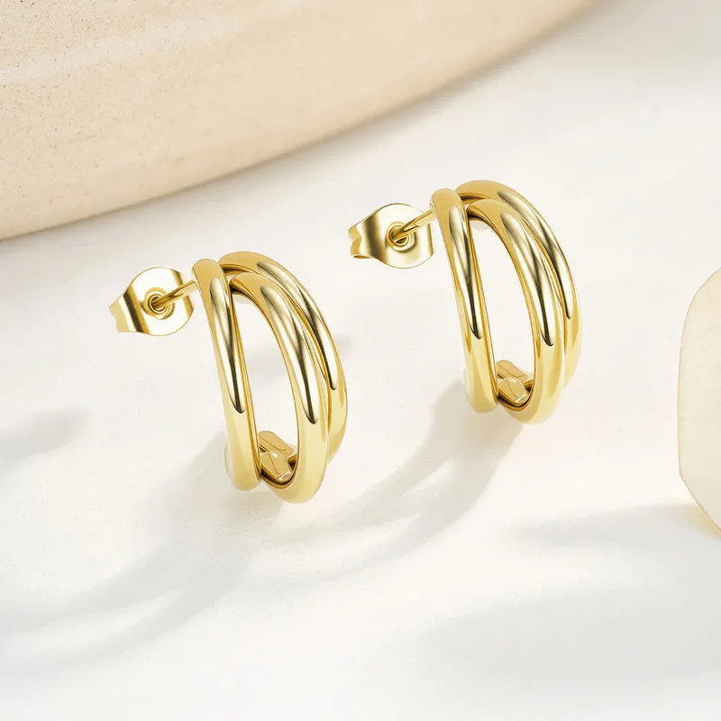 Gold Plated Earrings Huddersfield - Glimza Jewellery