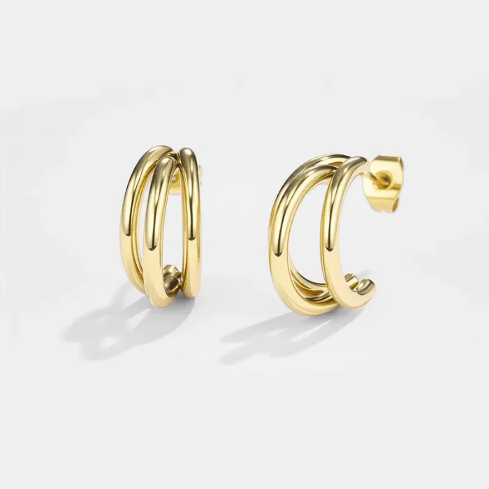 Gold Plated Earrings Huddersfield - Glimza Jewellery
