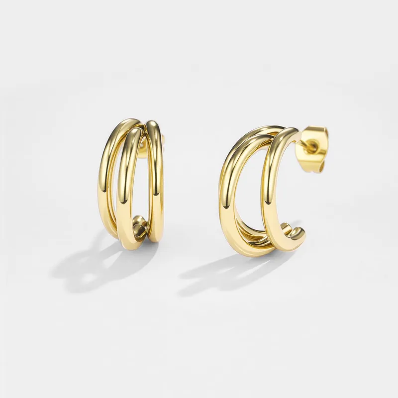 Gold Plated Earrings Huddersfield - Glimza Jewellery